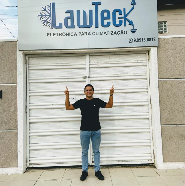 Fachada da loja LawTeck Eletrônica para Climatização em Fortaleza